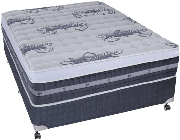 CAMA BOX CASAL CASTOR MOLAS ENSACADAS SILVER STAR 138X188X72 