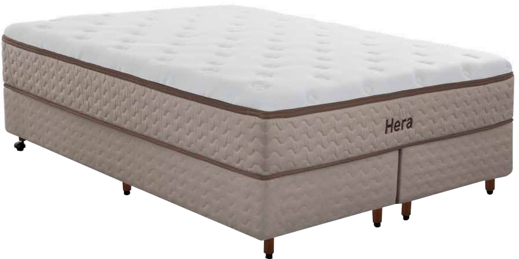 CAMA BOX QUEEN SIZE MOLAS ENSACADAS HERA 158X198X72  