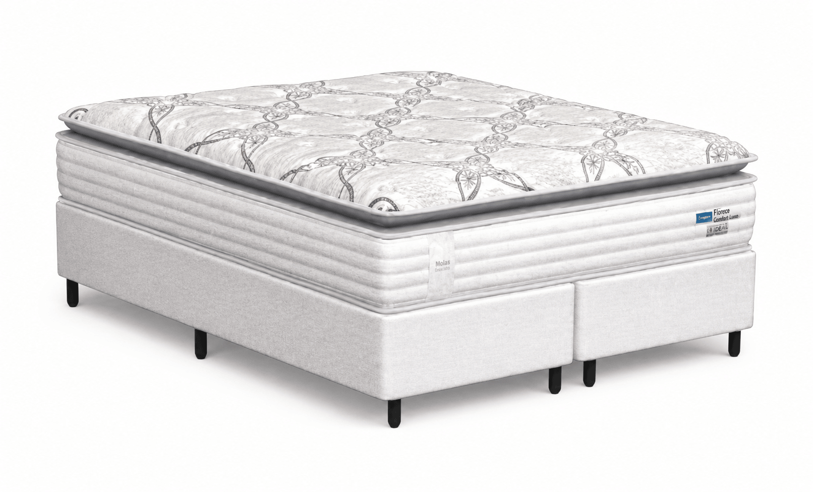Cama Box Queen Probel Fiore Comfort Luxo 158x198