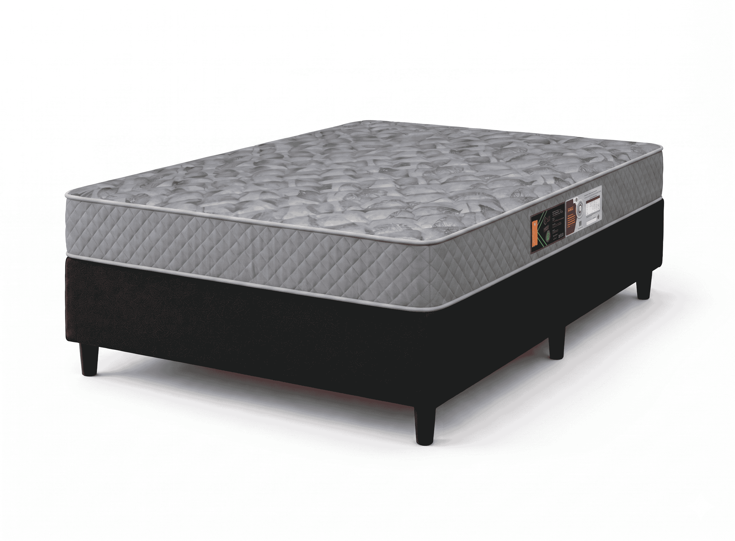Cama Box Casal de Espuma D33 Sleep Max 138x188x65