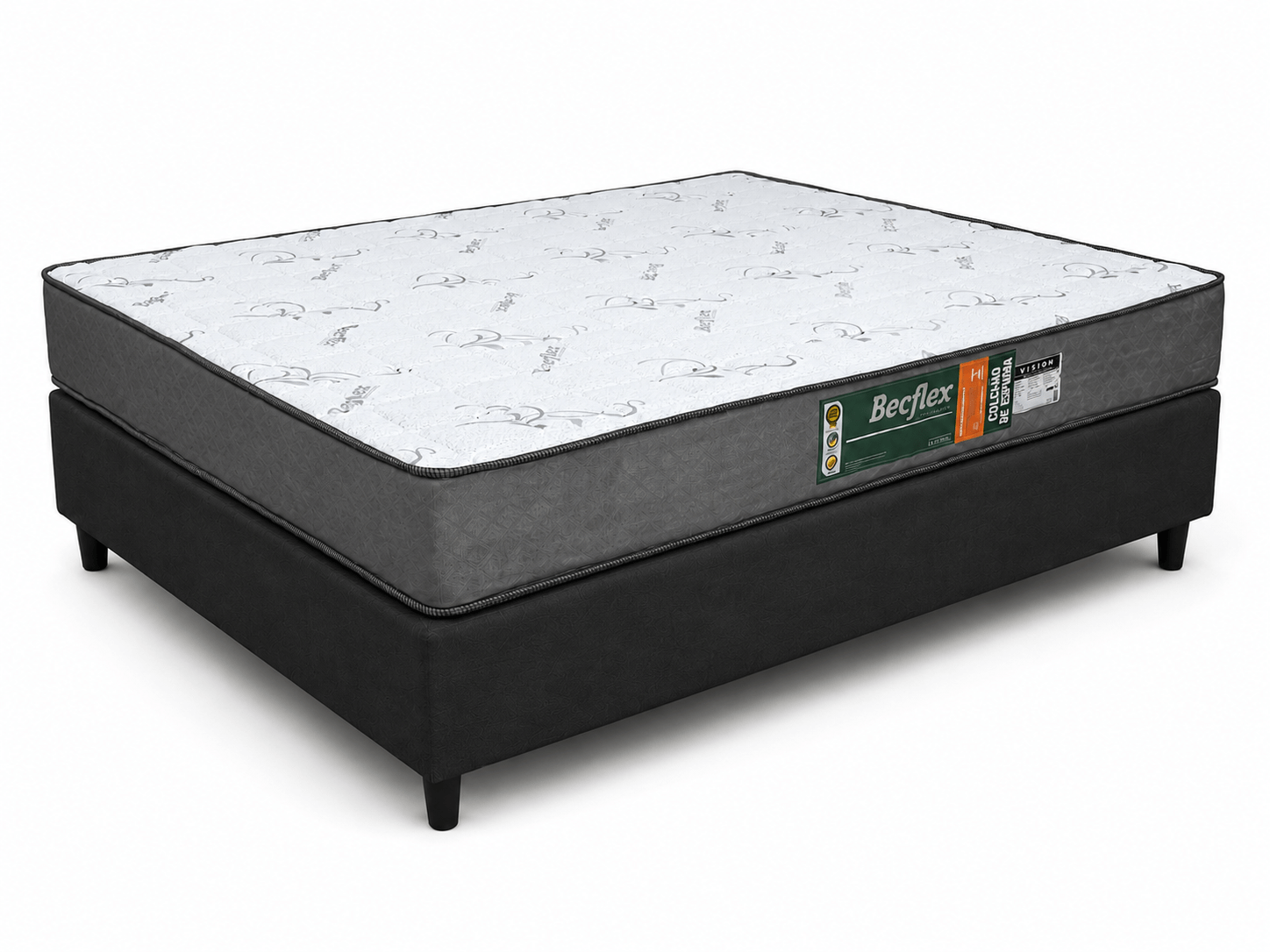 Cama Box Casal de Espuma D80 Vision 138x188x64