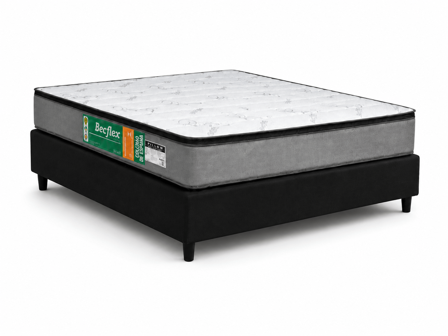  Cama Box Casal de Espuma D80 Vision Pillow Top Duplo 138x188x68