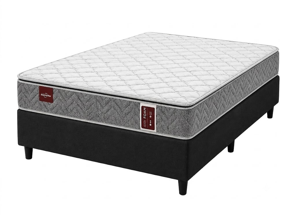 Cama Box Casal de Espuma D45 AMX Foam Double Face 138x188