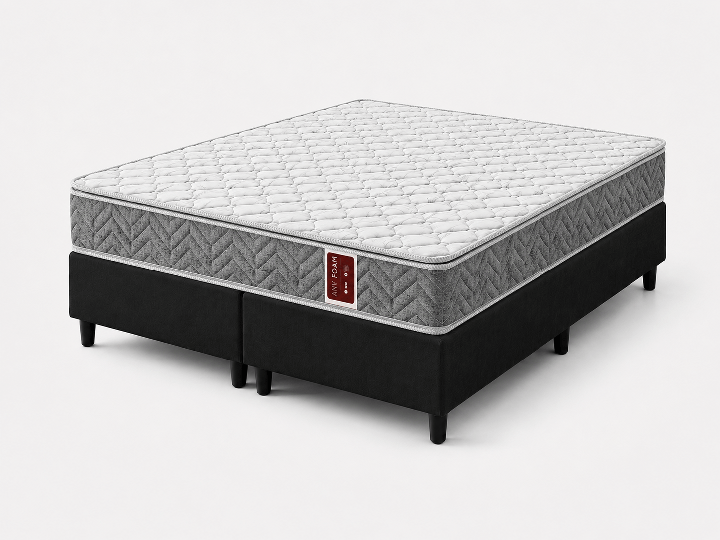 Cama Box Queen de Espuma D45 AMX Foam Double Face 158x198
