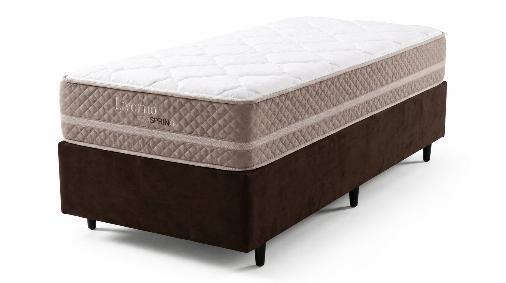 Cama Box Viúva Molas Maxspring Livorno 96x203x67