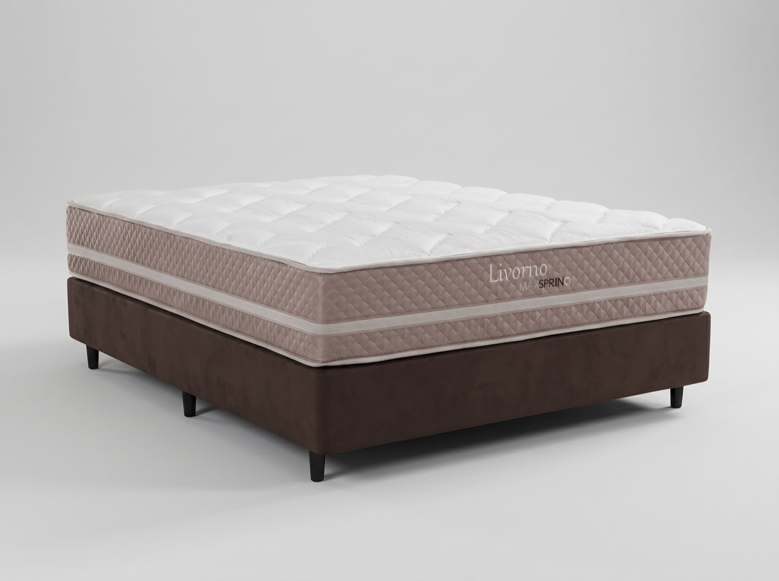 CAMA BOX CASAL MOLA MAXSPRING LIVORNO 138X188X67