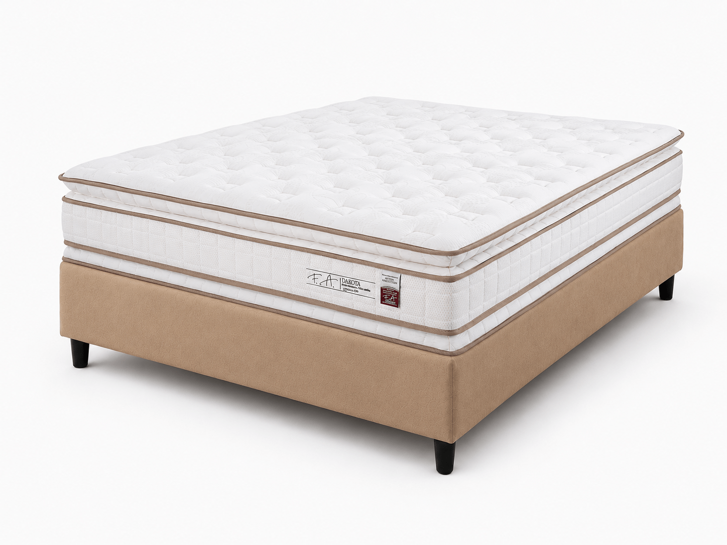 Cama Box Casal Molas Ensacadas Dakota 138x188
