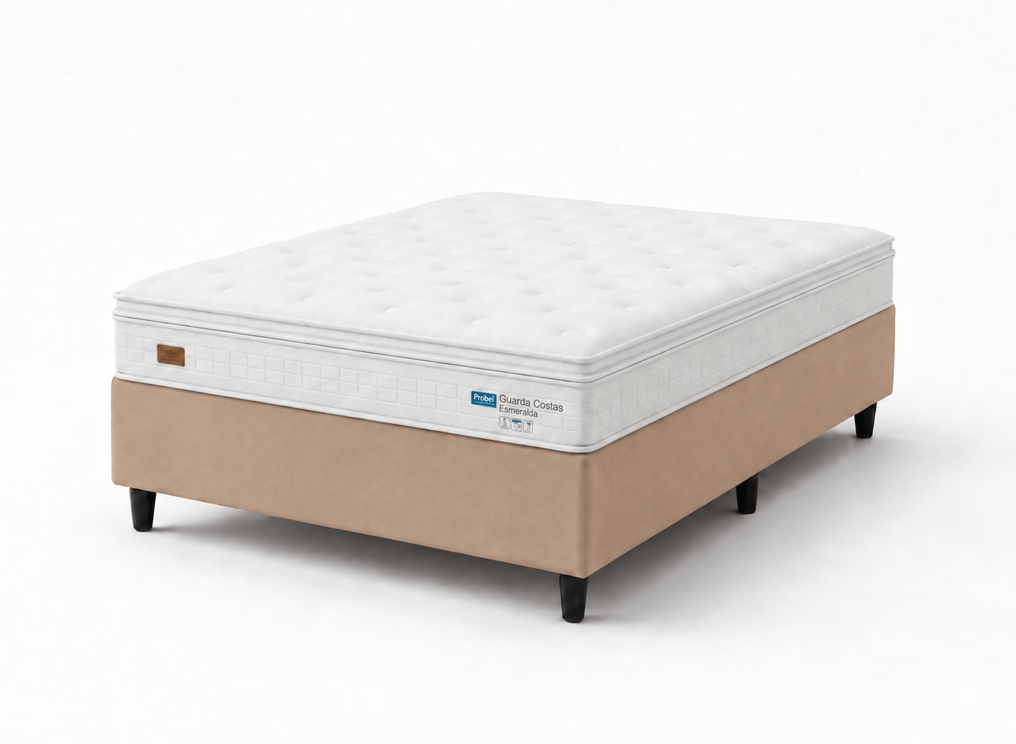 Cama Box Casal Molas Ensacadas Esmeralda 138x188