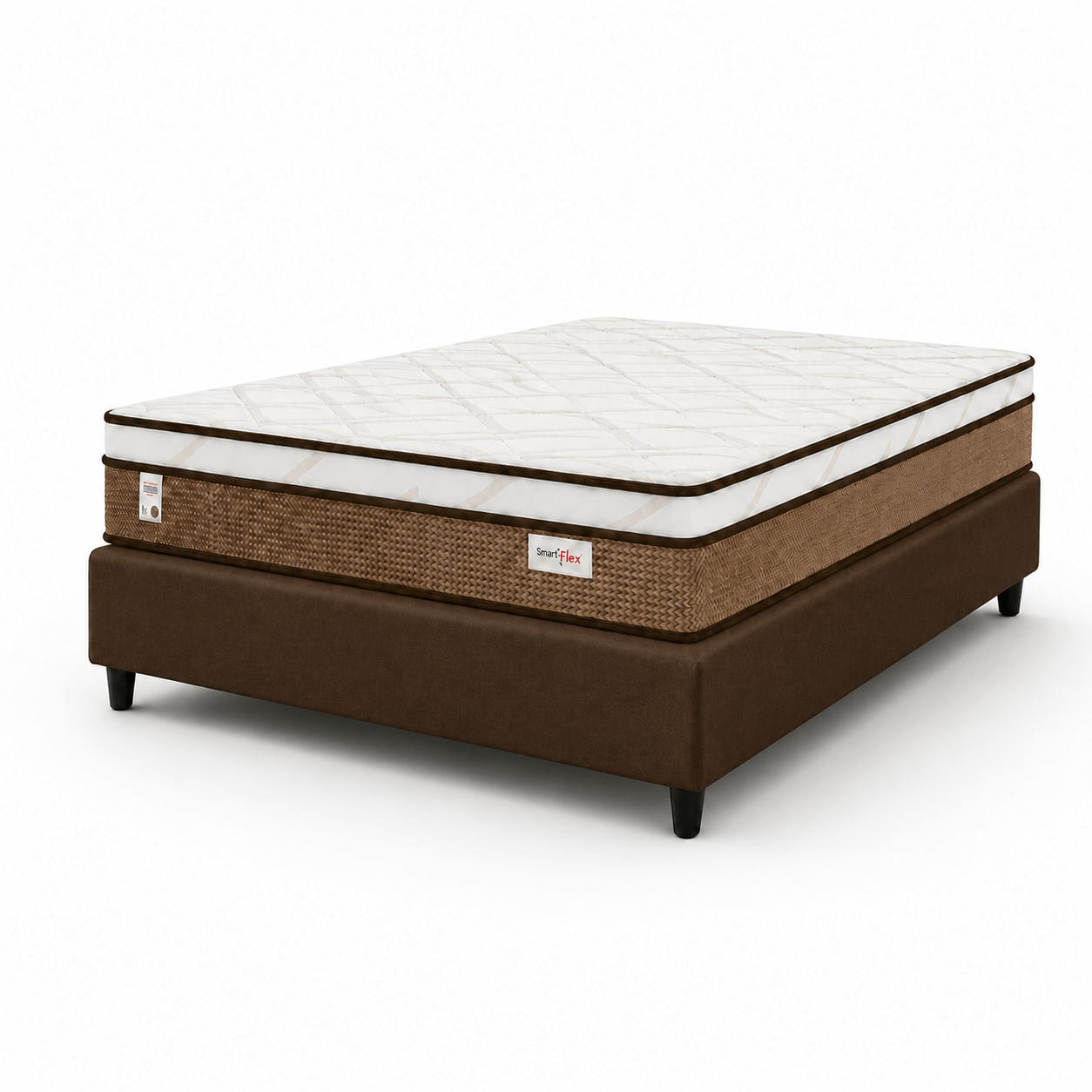 Cama Box Casal Molas Ensacadas Plumatex Smart Flex 138x188x72
