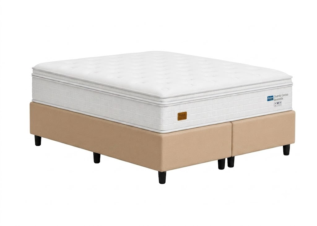 Cama Box Queen Size Molas Ensacadas Esmeralda 158x198