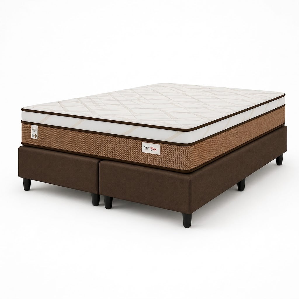Cama Box Queen Molas Ensacadas Plumatex Smart Flex 158x198x72