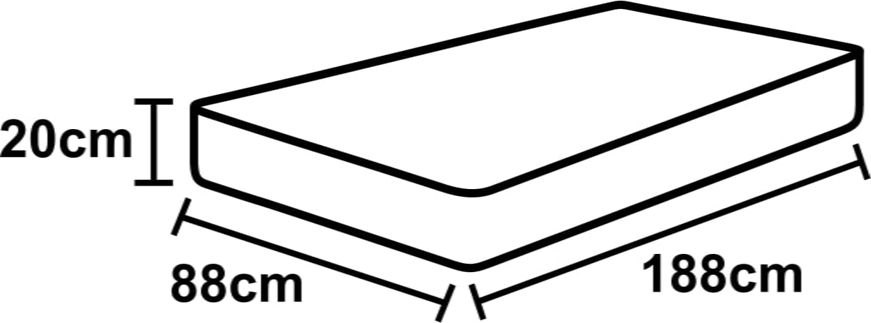 COLCHÃO SOLTEIRO ESPUMA D33 ICARO