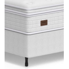 CAMA BOX SUPER KING MOLAS ENSACADAS ESMERALDA 193X203X73