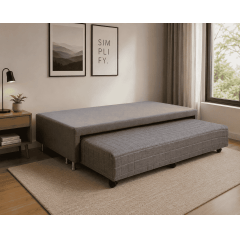 BOX BICAMA VIÚVA C/ AUXILIAR DE MOLAS ENSACADAS PRIME FENDI 97X203X38