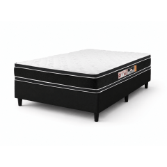 CAMA BOX CASAL DE ESPUMA D33 BLACK WHITE DOUBLE FACE 138X188X67 CAMA BOX CASAL DE ESPUMA D33 BLACK WHITE DOUBLE FACE 138X188X67