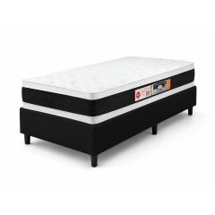 CAMA BOX SOLTEIRO DE ESPUMA D45 BLACK WHITE DOUBLE FACE 88X188X67 CAMA BOX SOLTEIRO DE ESPUMA D45 BLACK WHITE DOUBLE FACE 88X188X67