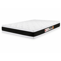 COLCHÃO DE ESPUMA CASAL D45 BLACK WHITE DOUBLE FACE 138X188X27